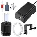 Pawfly Aquarium Air Pump with Nano Bio Sponge Filter Kit Air Control Valve Airline Tubing and Check Valve Accessories - style: 3-20 Gal