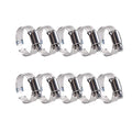 Quickun 10Pcs 3" Stainless Steel Hose Clamp Worm Gear Clamps Adjustable 2.56"-3.5"(65-89mm) Range, Fuel Line Clamp for Water Pipe, Hose Clips, Automative and Mechanical Application - size: 2.56"-3.50"