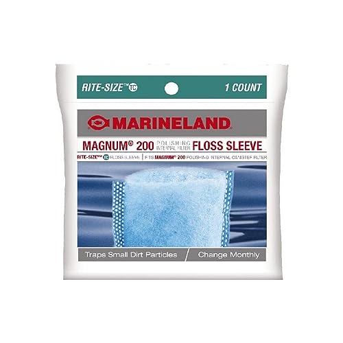 Marineland Magnum 200 Polishing Internal Filter Floss Sleve, Traps Small Dirt Particles, 1 Ct. - color: Blue, size: 1 Count (Pack of 1)