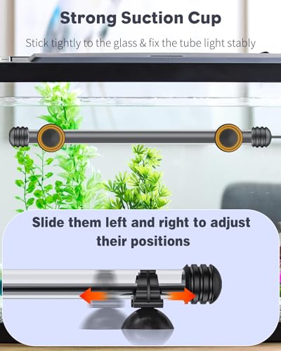 Pawfly 5 W Aquarium LED Light 11 Inch Underwater Fish Tank Light with Full Spectrum IP68 Waterproof White Blue Red Lights with Daytime & Night Mode Timer Auto On/Off and Adjustable Brightness - color: Basic (Timing Function), size: 11 Inch