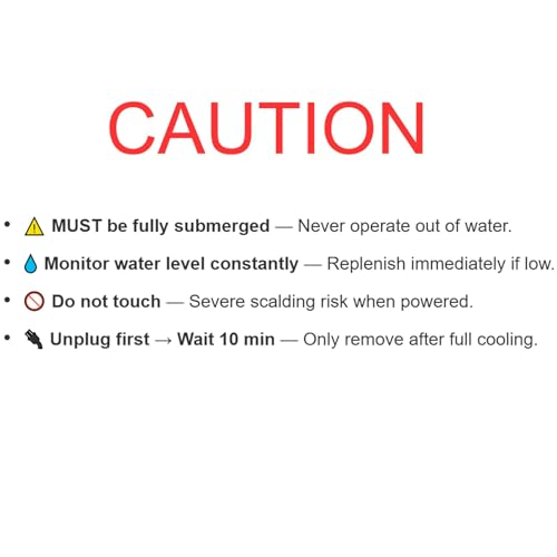 AQUANEAT Aquarium Heater, 25W Small Betta Fish Tank Heater, Mini Preset Water Thermostat with a Thermometer - size: 25W