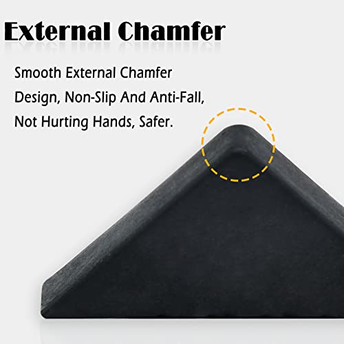 6mm(1/4inch) Black Triangle Shape Plastic Glass Corner Protector,Collision-Proof Right-Angle Plastic Corner Guard for Furniture,Wood Planks,Picture Frame, Painting, Shipping, Packing(40pcs) - size: 1.2x1.2x0.2