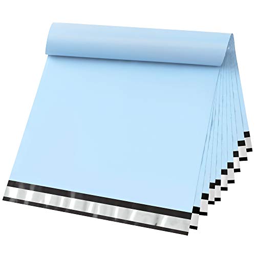 Famagic Poly Mailers 19x24 Inches 50 Pcs Light Blue Packaging Shipping Bags Mailing Envelopes Bag Self-Seal Waterproof and Tear-Proof Poly Mailers Bags for Small Business Clothing Boutique - color: Light Blue, size: 19x24