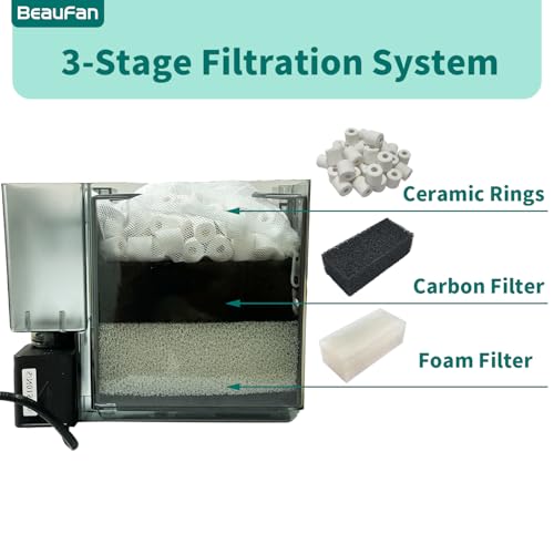 4 Set of Three-Stage Filtration Tank Filter Maintenance Kit, Replacement for AquaClear 50/200 50-Gallon Power Filter, Fish Tank Filter for 20- to 50-Gallon Aquariums - size: for 50 Power Filter