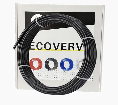 Ecoverve 3/8 inch OD Black Pneumatic Tube - 32.8ft Air Brake Tubing, Heavy Duty Air Compressor 3/8''OD Tube-32.8FT - style: 3/8''OD Tube-32.8FT