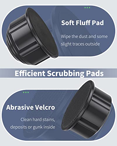 Pawfly Aquarium Magnetic Brush for Glass Fish Tanks 1.5 Inch Stain Scrubber Pads Cleaning Tool for 3/5 Inch Thick Fresh & Marine Aquariums up to 10 Gallons, 2 Pack - size: 2 PCS