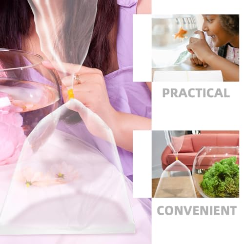 Veemoon 50Pcs Clear Plastic Fish Transport Bags Packing Bags for Aquarium Use for Pet Stores and Fish Farms Oxygen Supply Leak Resistant Shipping