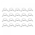 uxcell Fuel Line Hose Clips, 20pcs 18mm ID Fit 19.5-20mm OD Hose 304 Stainless Steel Water Pipe Air Tubing Spring Hose Clamps for Motorcycle Scooter - size: 18mm