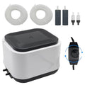 Aquarium Air Pump for Fish Tank, 2 Outlets Adjustable Bubbler, Ultra Quiet & Powerful (3W/5W/10W), Includes Air Stones/Tubing/Check Valve, 108GPH-260GPH for 300-600 Gallon Tanks - size: 10W-Up to 600Gallon