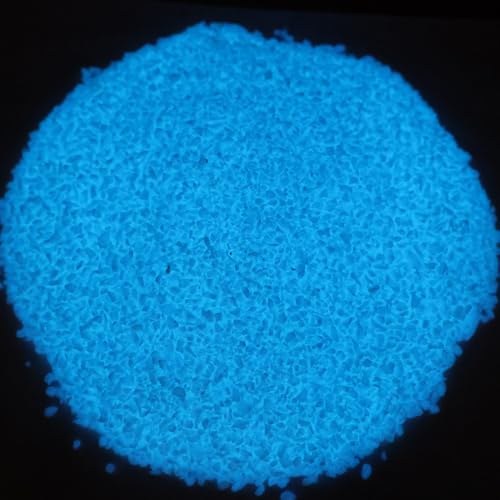 Glow in the Dark Gravel Stones,Aquarium Gravel,Aquarium Sand,Decorative Glow Gravel Rocks for Fairy Garden Fish Tank Succulents Pot Vase Filler Decor, 1 Pound (Sky Blue, 1-3mm) - color: Sky Blue, size: 1-3mm