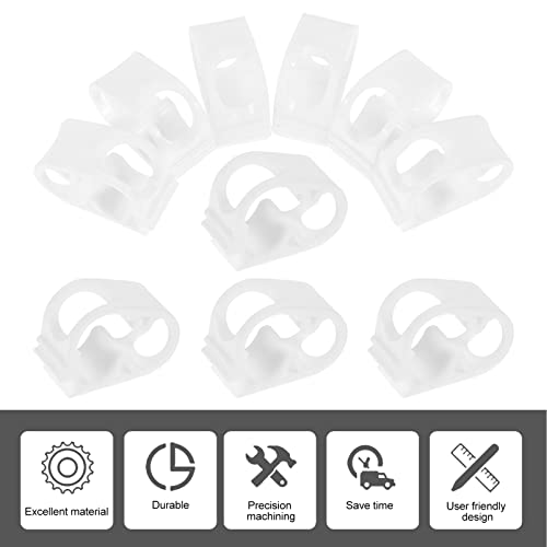 Holibanna 10-Piece Silicone Hose Clamp Set Water Flow Control Tube Clips for Infusion Bottles Adjustable and Sturdy Tube Clamps