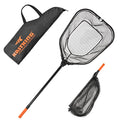 KastKing Brutus Fishing Net, Foldable Extendable Fish Landing Net, Lightweight & Portable Fishing Net with Soft EVA Foam Handle, Holds up to 44lbs/20KG, Fish-Friendly Mesh for a Safe Release - size: 75" Total Length(extendable), style: Pvc Net