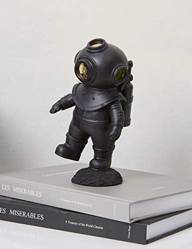 HAUCOZE Diver Figurine Statue Modern Space Sculpture Home Decor Table Centerpiece for Bedroom Office Gift 7.5 Inch