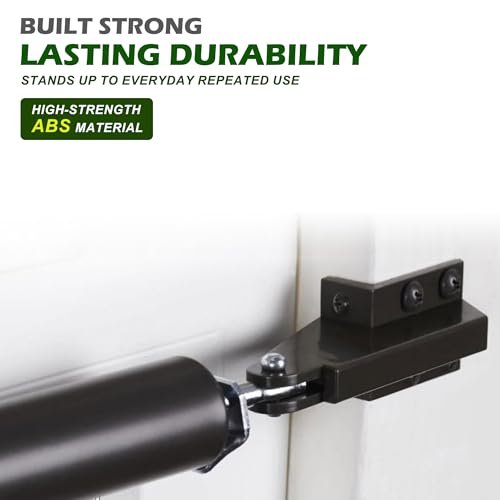 Screen Door Closer Bracket, ABS Storm Hardware Replacement, Post Jamb Bracket, Repair Kits for Screen/Storm Door Closers, Black - color: BLACK- 1 PACK