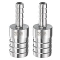 uxcell 13/16" to 5/16" Hose Barb Reducer Pipe Fitting 304 Stainless Steel Adapter Fluid Exchanger Connector for Water Oil Fuel Gas Pipe Connections 2pcs - size: 13/16" to 5/16"