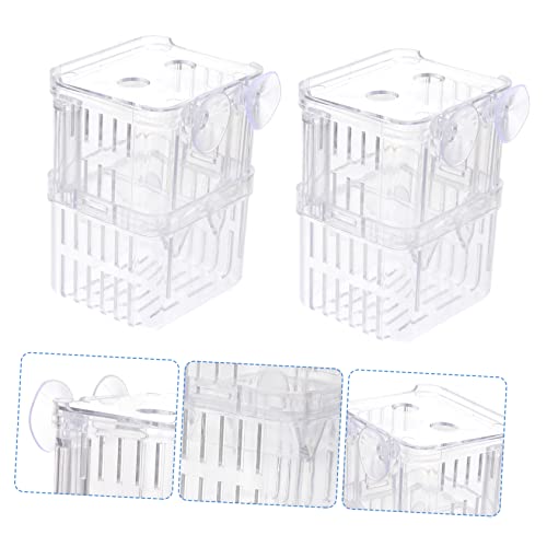 3pcs Fish Breeding Box Aquarium Breeder Box for Small Tanks Fish Acclimation Hatching