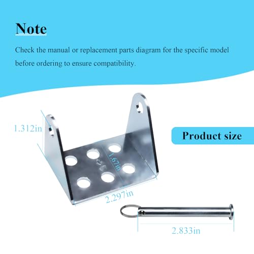 Garage Door Openers 41A4353 Header Bracket W/Clevis Pin, Fit for LiftMaster and Chamberlain, Craftsman Garage Door Openers, Also Known as: B5084, 211797, 062222, 041A4353, 41A4353-1 - style: 41A4353