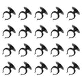 uxcell 20Pcs Aquarium Suction Cup Clips, 28mm Airline Tube Holders Clamps Cup Holder Sucker Tube Sucker for ID Airline Tubing Fish Tank, Black
