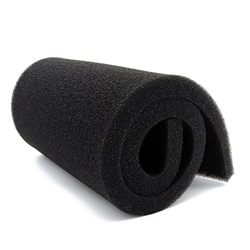 ALEGI Aquarium Filter Media Foam Material Cut to Fit, 36" x 12" x 1", 40 PPI Bio Pre Filter Sponge Pad Sheet for Fish Tank - size: 12" x 36" x1" -40ppi