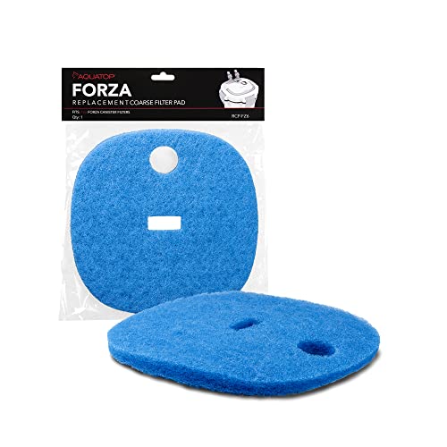 Aquatop Replacement Coarse Blue Filter Pad – Fits Forza FZ6 Canister Filters, Aquarium Filter Refills, Keeps Water Crystal Clear, Fish Filter Cartridge for Dirt & Debris - size: FZ6