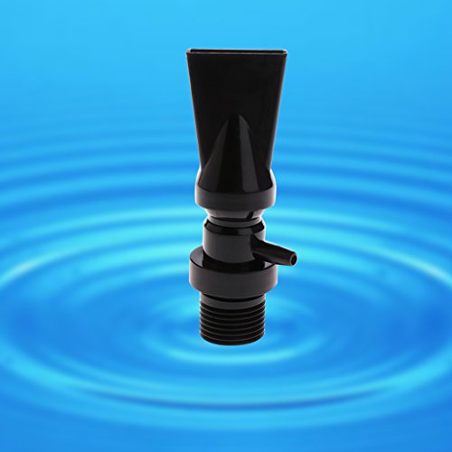 Outlet Nozzle, Aquarium Tanks Outlet Water Outflow Pipe Connector Filter Accessories Duckbill Nozzle Rotatable - Black