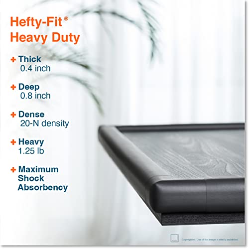 Roving Cove HeftyFit Edge Corner Protector Baby Proofing (Large 15ft Edge 4 Corners), Heavy-Duty, Soft NBR Rubber Foam, Furniture Fireplace Safety Bumper Guard, 3M Adhesive, Onyx Black - color: Onyx Black, size: Large 15 feet