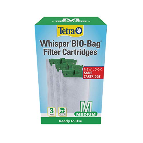 Tetra Whisper Bio-Bag Medium Filter Cartridges for Aquariums, 36 Count, Ready to Use, Fits Tetra Whisper Fish Tank Filters 5-10 Gal, PF-10, IQ 10 - size: 3 Count (Pack of 12), style: Standard