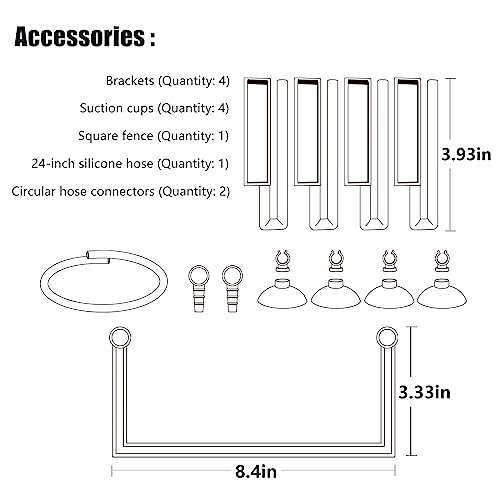 Floating Plant Fence for Aquarium, Separates Floating Plants, Automatically Adjusts Height with Water Level, Suitable for All Floating Plants and Most Aquariums. - style: Combo Pack