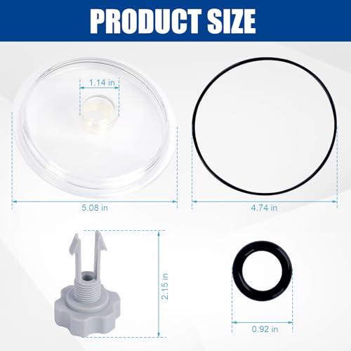 XT SF15110 Pool Leaf Trap Cover Lid with O-Ring Sand Filter Compatible with SF80110-1, 26361EH 26361W, 26337EH 28645EG