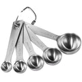 U-Taste Teaspoon Tablespoon Measuring Spoons: 18/8 Stainless Steel Measure Scoop Set of 5, 1/4 TSP, 1/2 TSP, 1 TSP, 1/2 TBSP & 1 TBSP, Metal Kitchen Measurement Utensil for Dry and Liquid Ingredients - size: XS-5 pcs