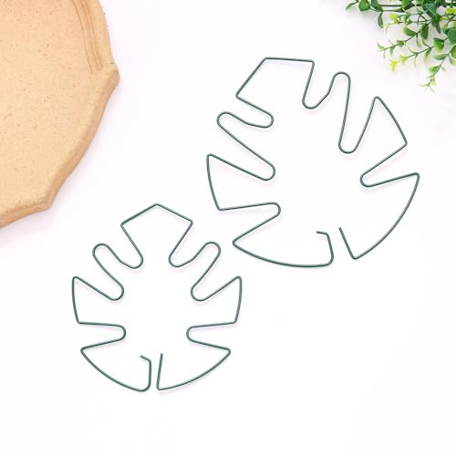 Spiritlele 5 Pcs Green Plant Stem Support Holder Set Monstera Plant Support Clamp Growth Accessories for Indoor Plants Small - color: Green, size: 5.5x5.1inch