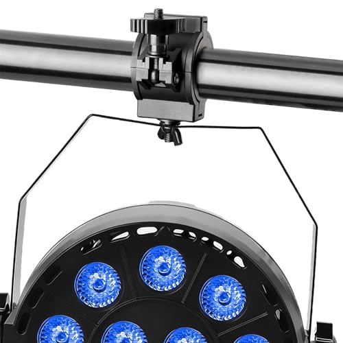 Stage Lighting Truss Clamp, Heavy Duty Mounting Hook for DJ Lights,Lighting O clamp Fit 3 Size Pipe Diameter: 25mm/1inch, 38mm/1.5inch, 50mm/2inch 4 Pack Black - color: Black-4pack
