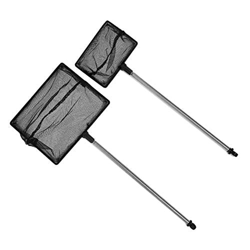 Long Handle Fine Net Fish Tank Net – Retractable 24 inches - size: 4 Inch