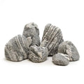 Natural Fish Tank Stones Aquarium Rocks 10lb Silver Seiryu Rock for Aquascaping, Terrariums, Bonsai, Garden Landscaping & Reptile Habitats(2-7inch 5-6Pcs) - size: 10lb (2-7inch)