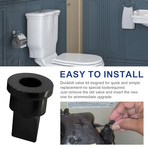 Duckbill Valves Replacement for Sloan Flush Valve Parts Duckbill Valve (Air Inducer), Compatible with Sloan 503, 504 Series Durable Rubber Check Toilet Valve Replacement - 6 Pack