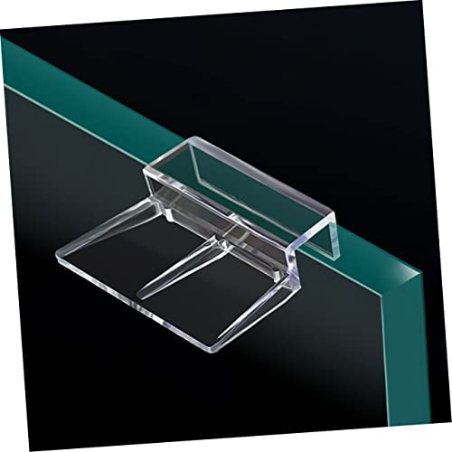 BESPORTBLE 16pcs Acrylic Aquarium Cover Clips Fish Tank Lid Bracket Supports Clips for Fish Tank Cover Easy to Install Aquarium Accessories