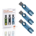 3 in 1 Cup Lid Gap Cleaning Brush Set, Multifunctional Insulation Bottle Cleaning Tools, Mutipurpose Tiny Silicone Cup Holder Cleaner, Home Kitchen Cleaning Tools (3Pcs Blue) - style: 3Pcs Blue