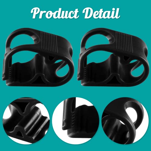 5 Pcs Plastic Tubing Clamps, 1/4" - 1/2" Tube O.D. Adjustable Tube Clamp Shut Off Hose Clamp, Laboratory Pinch Valve Flow Control Hose Clamp（Black） - color: Black, size: 1/4" - 1/2"
