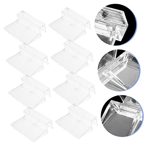 16pcs Aquarium Lid Holders Acrylic Fish Tank Cover Racks for Tanks Sturdy Support Brackets for Aquarium Use Easy Installation and Design