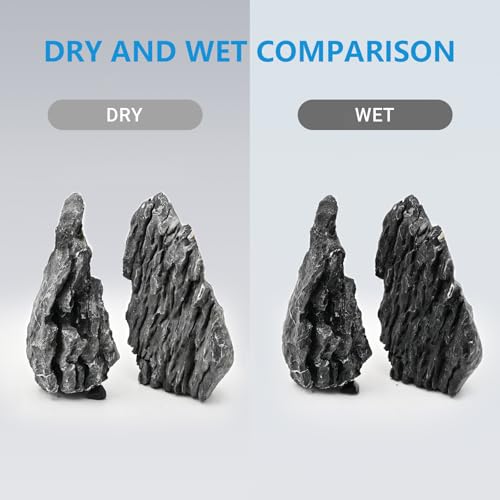 KINGRUI Natural Seiryu Rock Stone 11lb Dragon Stone for Aquarium Landscaping Models Fish Tank Decoration Reptile and Amphibian enclosures 3-6inch