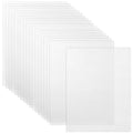 Caydo 18 Pieces 7 Count Plastic Canvas Sheets, 7 CT Clear Plastic Mesh for Cross Stitching, Making Jewelry Organizer, Knit Crochet Projects (10.5 x 13.5 Inch) - color: Clear White - 18pcs