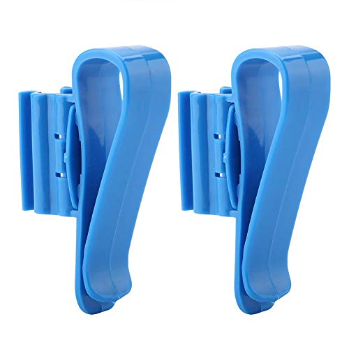 2Pcs Hose Holder Plastic Fish Water Pipe Clamp Adjustable Aquarium Filtration Bucket Mounting Clip, Fit fir 8mm to 16mm Hoses