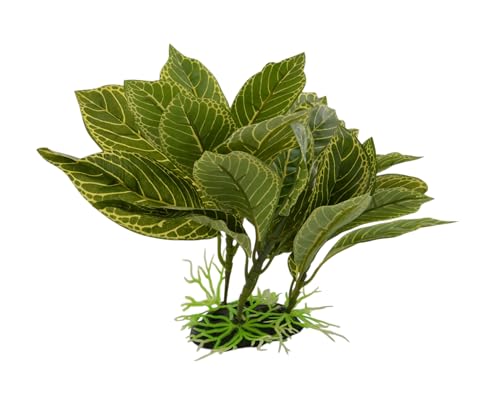 CNZ® Aquarium Fish Tank Green Lifelike Underwater Plastic Plant Aquatic Water Grass Decor (10-inch (W) x 8-inch (H)) - size: 10-inch (W) x 8-inch (H)