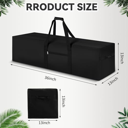 36 x 13 x 13 Inch, 100 L Extra Large Duffle Bag Camping Tent Storage Bag Heavy Duty Waterproof Sports Equipment Carrying Case for Tent Pole Travel Canopy Hammock Tripod Fishing Outdoor Moving - color: Black, size: 36 x 13 x 13 Inch, 100 L