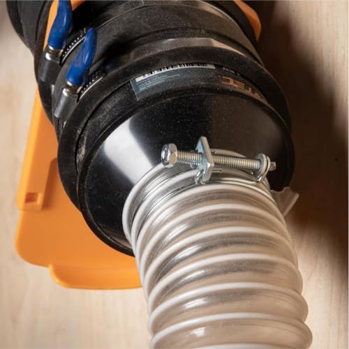 POWERTEC 70214 1-1/2 Inch Adjustable Double Wire Hose Clamp with Bolt for Pool, Spa & Pipe, 5 Pack (Color May Vary) - size: 1-1/2", style: 5 pack