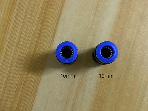 10mm OD Pneumatic quick Connector Push to Connect fittings Straight Union/Coupler (Pack of 20) - size: 0.394", style: Straight Union