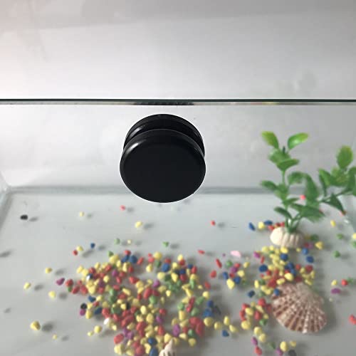 n52 Heavy Duty Aquarium Magnet, Strong Neodymium Waterproof Magnets with Plastic-Coated, Rare Earth Magnets for Fish Tank Breeder or DIY Cleaning Brush - color: 2 pcs with 2 pads big