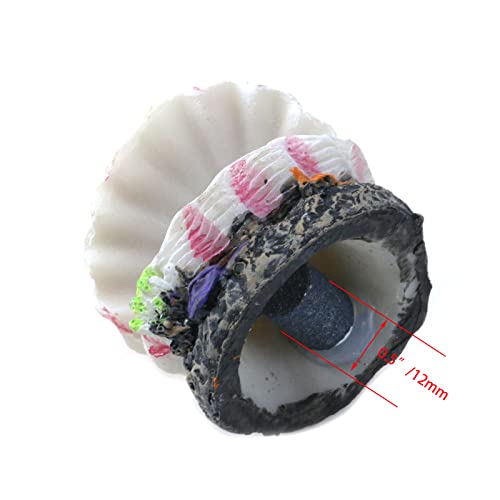 Aquarium Volcano with Air Stone Bubbler Volcano Ornament Fish Tank Bubble Maker Aquarium Air Bubbling Airstones