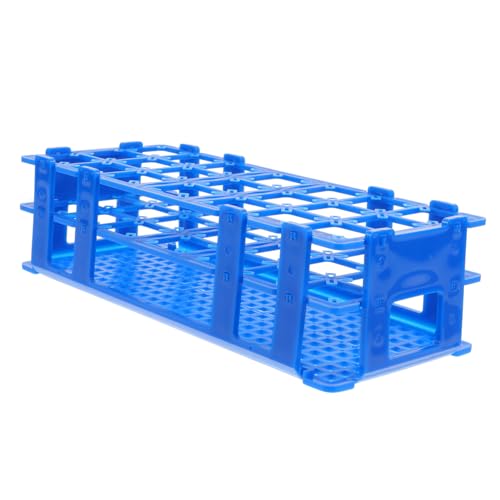 PRETYZOOM 21Holes Holder Rack Reusable Test Tube Organizer for Laboratory Stand for Secure Storage and Spill Prevention