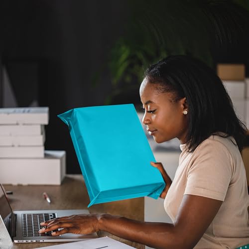 Poly Mailers 10x13 inch 25 Pcs, Blue Plastic Mailing Envelopes with 2.4mil Thickness, Waterproof and Tear-resistant Shipping Bags for Clothing, Tamper Proof Self-Seal Mailers Poly Bags - color: Blue, size: 10x13 Inch 25 Pcs